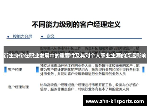 衍生身份在职业发展中的重要性及其对个人职业生涯的深远影响